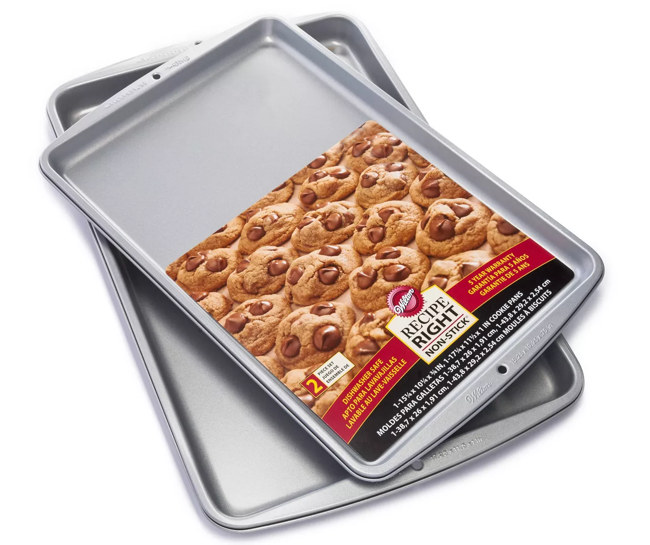 Wilton Non-Stick 2-Piece Cookie Sheet Set 1 Wilton Non-Stick 2-Piece Cookie Sheet Set