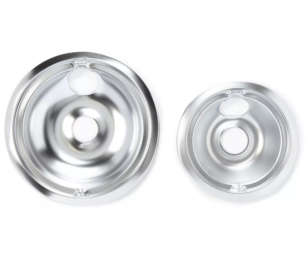 Style B Chrome Drip Bowls, 2-Pack 2 Style B Chrome Drip Bowls, 2-Pack - Image 2