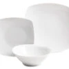 White Square 12-Piece Dinnerware Set