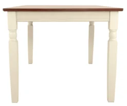 Whitesburg Cottage White & Brown Dining Room Bench 19 Whitesburg Cottage White & Brown Dining Room Bench -Home Furnishing Store 810363197 9