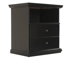 Maribel Black Nightstand -Home Furnishing Store 810363205 2