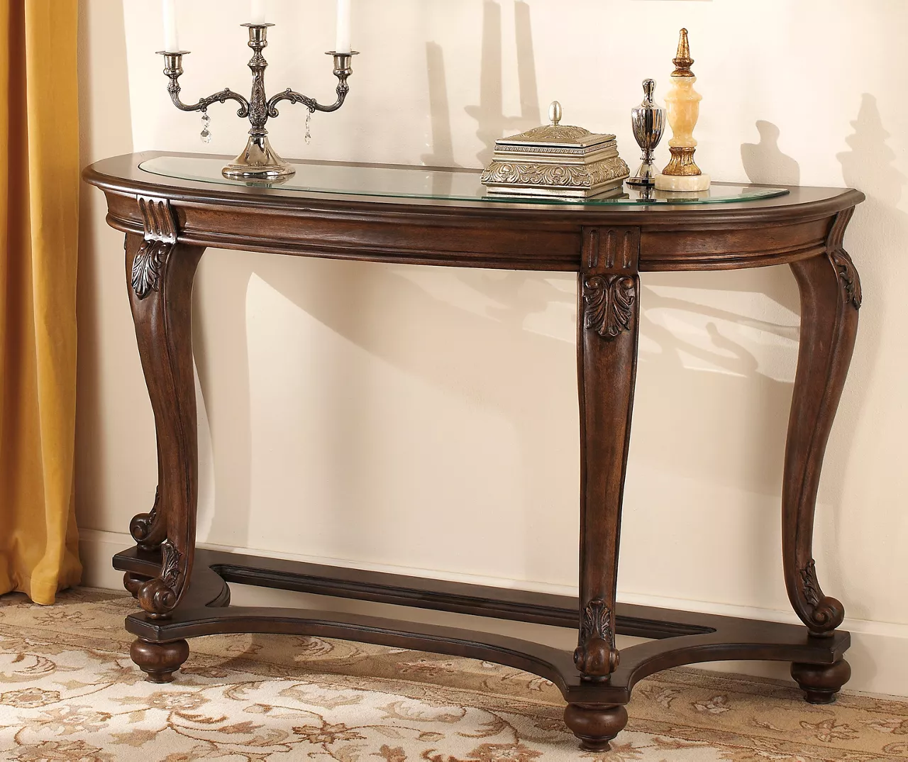 Norcastle Brown Sofa & Console Table 2 Norcastle Brown Sofa & Console Table - Image 2