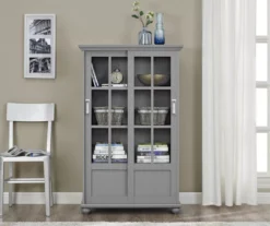 Ameriwood Glass Door 4-Shelf Bookcases 18 Ameriwood Glass Door 4-Shelf Bookcases -Home Furnishing Store 810369313