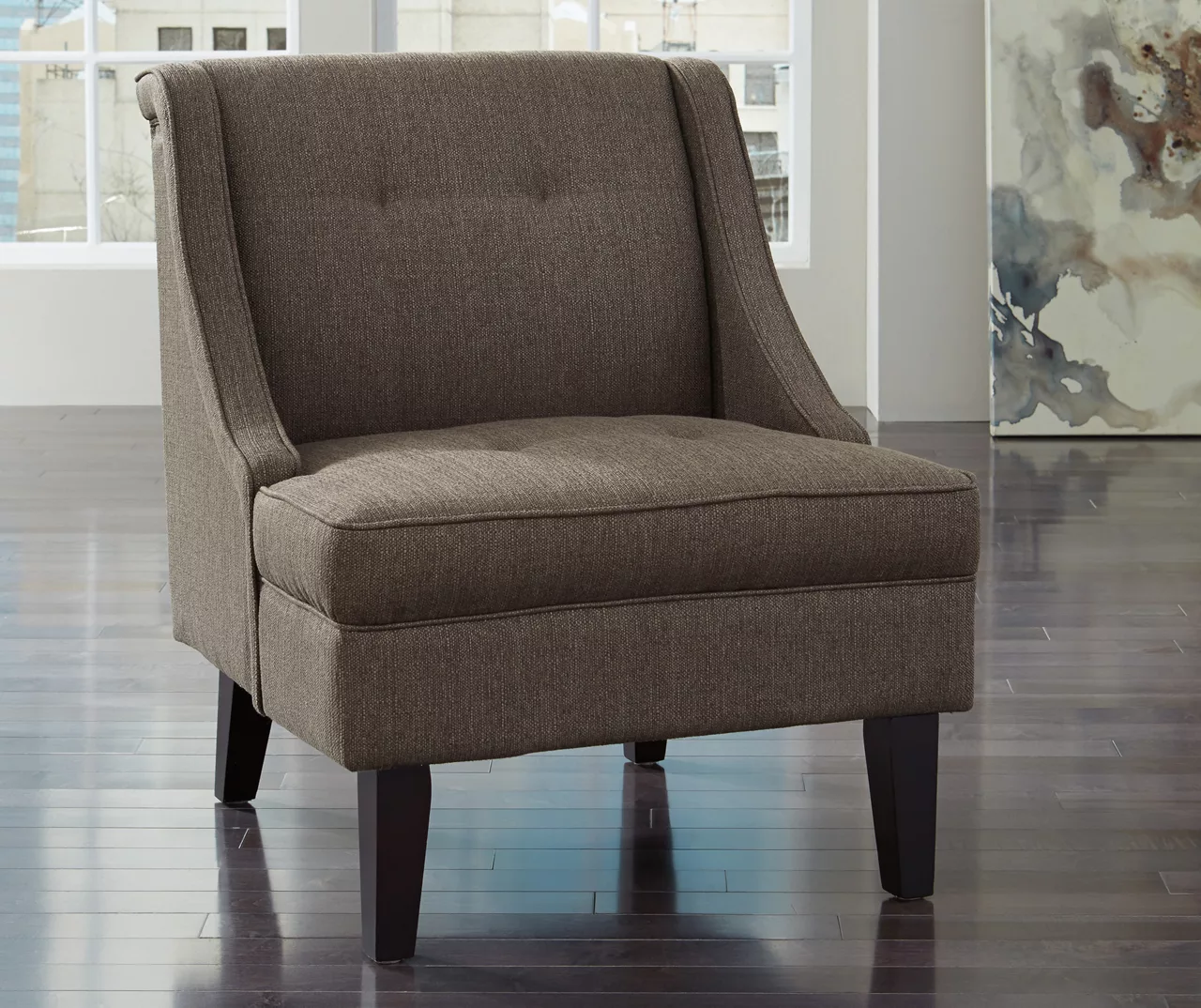 Clarinda Brown Accent Chair 2 Clarinda Brown Accent Chair - Image 2
