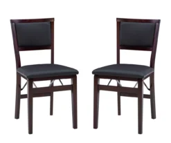 Brown Classic Open Back Folding Chairs, 2-Pack -Home Furnishing Store 810389460 A0 1