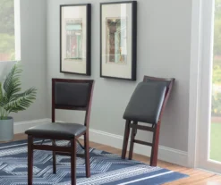 Brown Classic Open Back Folding Chairs, 2-Pack -Home Furnishing Store 810389460 B0 2