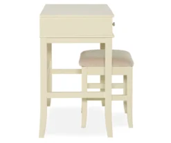 Caroline Cream Mirror Vanity Set With Stool -Home Furnishing Store 810389506 4