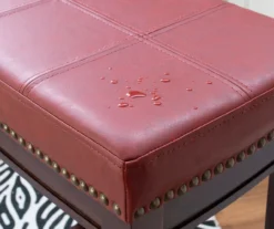 30" Brooke Red Saddle Barstool -Home Furnishing Store 810389513 4