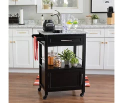 Ree Black Granite Top Kitchen Cart With Storage -Home Furnishing Store 810389519 A0 4