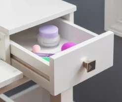 Martha Mirror Vanity Set With Stool -Home Furnishing Store 810389524 B8