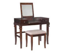 Martha Mirror Vanity Set With Stool -Home Furnishing Store 810389525 A0 1