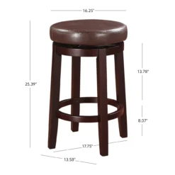 24" Clea Brown Counter Stool 12 24" Clea Brown Counter Stool -Home Furnishing Store 810389529 5