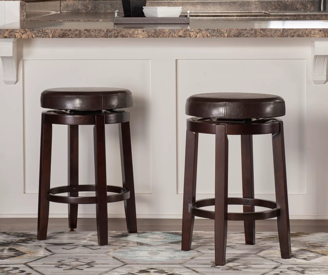 24" Clea Brown Counter Stool 6 24" Clea Brown Counter Stool - Image 6