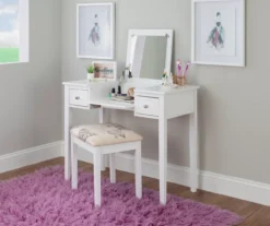 Butterfly Mirror Vanity Set With Stool -Home Furnishing Store 810389543 A0 7