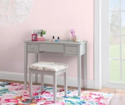 Butterfly Mirror Vanity Set With Stool -Home Furnishing Store 810389544 B0 1