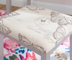 Butterfly Mirror Vanity Set With Stool -Home Furnishing Store 810389544 B0 4