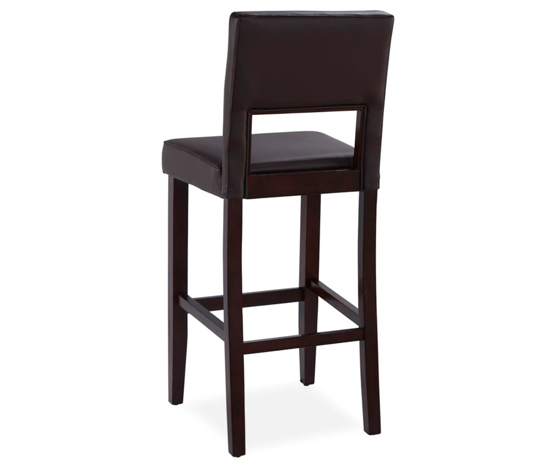 30" Brown Open Back Barstool 4 30" Brown Open Back Barstool - Image 4