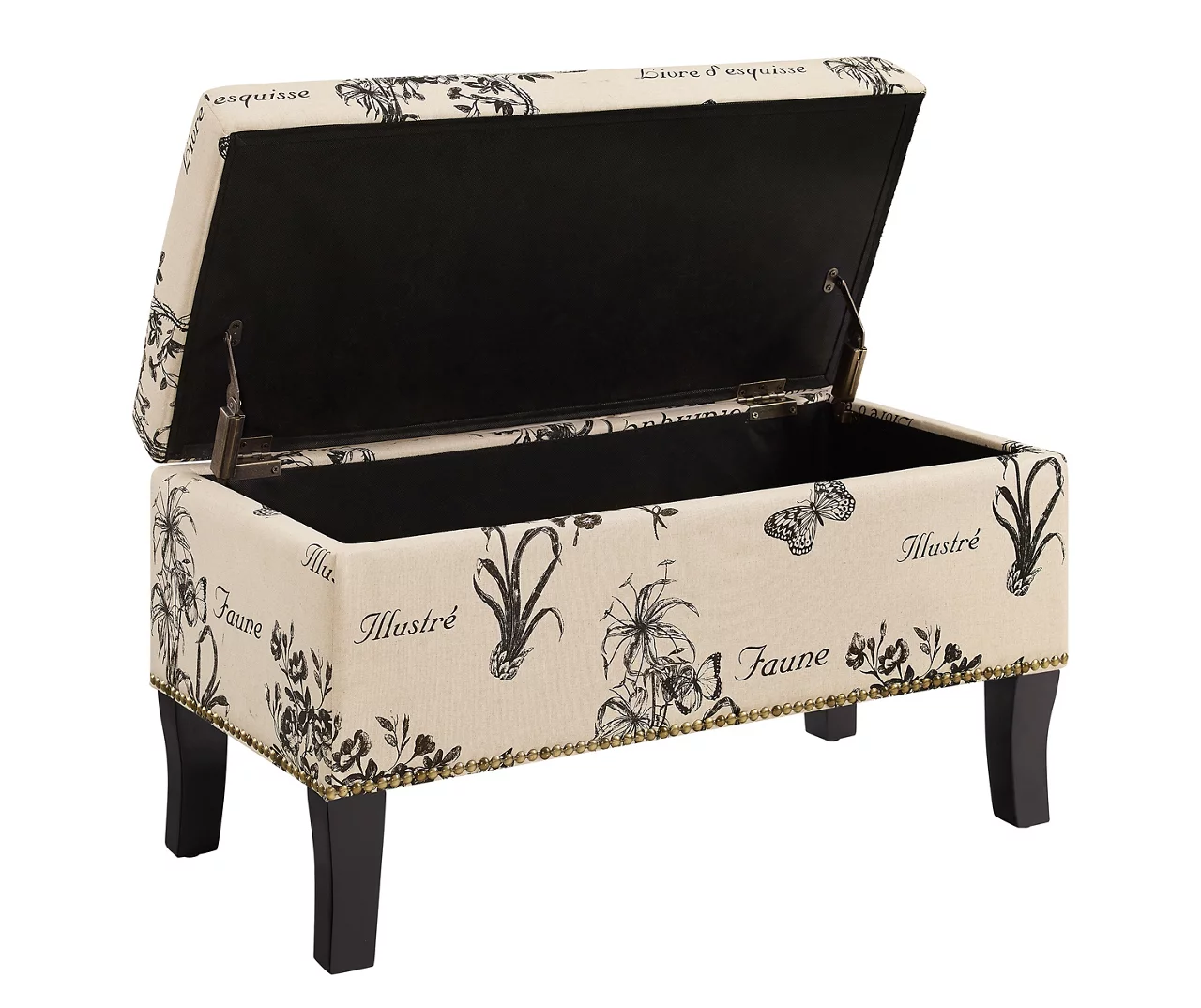 Claudia Botanical Storage Ottoman 5 Claudia Botanical Storage Ottoman - Image 5