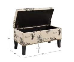 Claudia Botanical Storage Ottoman 18 Claudia Botanical Storage Ottoman -Home Furnishing Store 810389625 A8