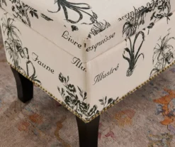 Claudia Botanical Storage Ottoman 19 Claudia Botanical Storage Ottoman -Home Furnishing Store 810389625 B8