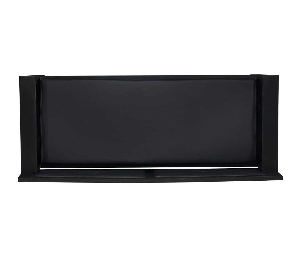 Black Padded Faux Leather Storage Bench 10 Black Padded Faux Leather Storage Bench - Image 10