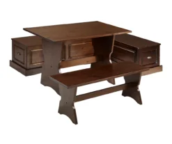 Cannon Walnut Backless Breakfast Nook -Home Furnishing Store 810389665 A0 1