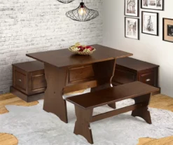 Cannon Walnut Backless Breakfast Nook -Home Furnishing Store 810389665 B0 1