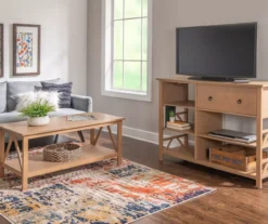 Rockford Rustic Gray 5-Shelf TV & Media Center -Home Furnishing Store 810389684 A0 10