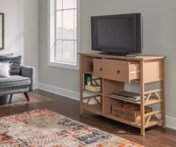 Rockford Rustic Gray 5-Shelf TV & Media Center -Home Furnishing Store 810389684 A0 9