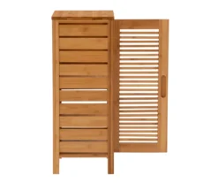 Pierce Bamboo Single Door Floor Cabinet 15 Pierce Bamboo Single Door Floor Cabinet -Home Furnishing Store 810389686 A2 1