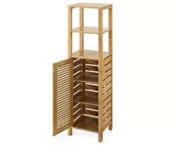 Pierce Bamboo 5-Shelf Mid Cabinet 17 Pierce Bamboo 5-Shelf Mid Cabinet -Home Furnishing Store 810389690 2