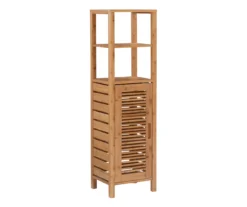 Pierce Bamboo 5-Shelf Mid Cabinet 16 Pierce Bamboo 5-Shelf Mid Cabinet -Home Furnishing Store 810389690 A0 1