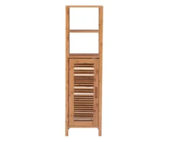 Pierce Bamboo 5-Shelf Mid Cabinet 21 Pierce Bamboo 5-Shelf Mid Cabinet -Home Furnishing Store 810389690 A0 2