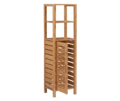 Pierce Bamboo 5-Shelf Mid Cabinet 23 Pierce Bamboo 5-Shelf Mid Cabinet -Home Furnishing Store 810389690 A0 3