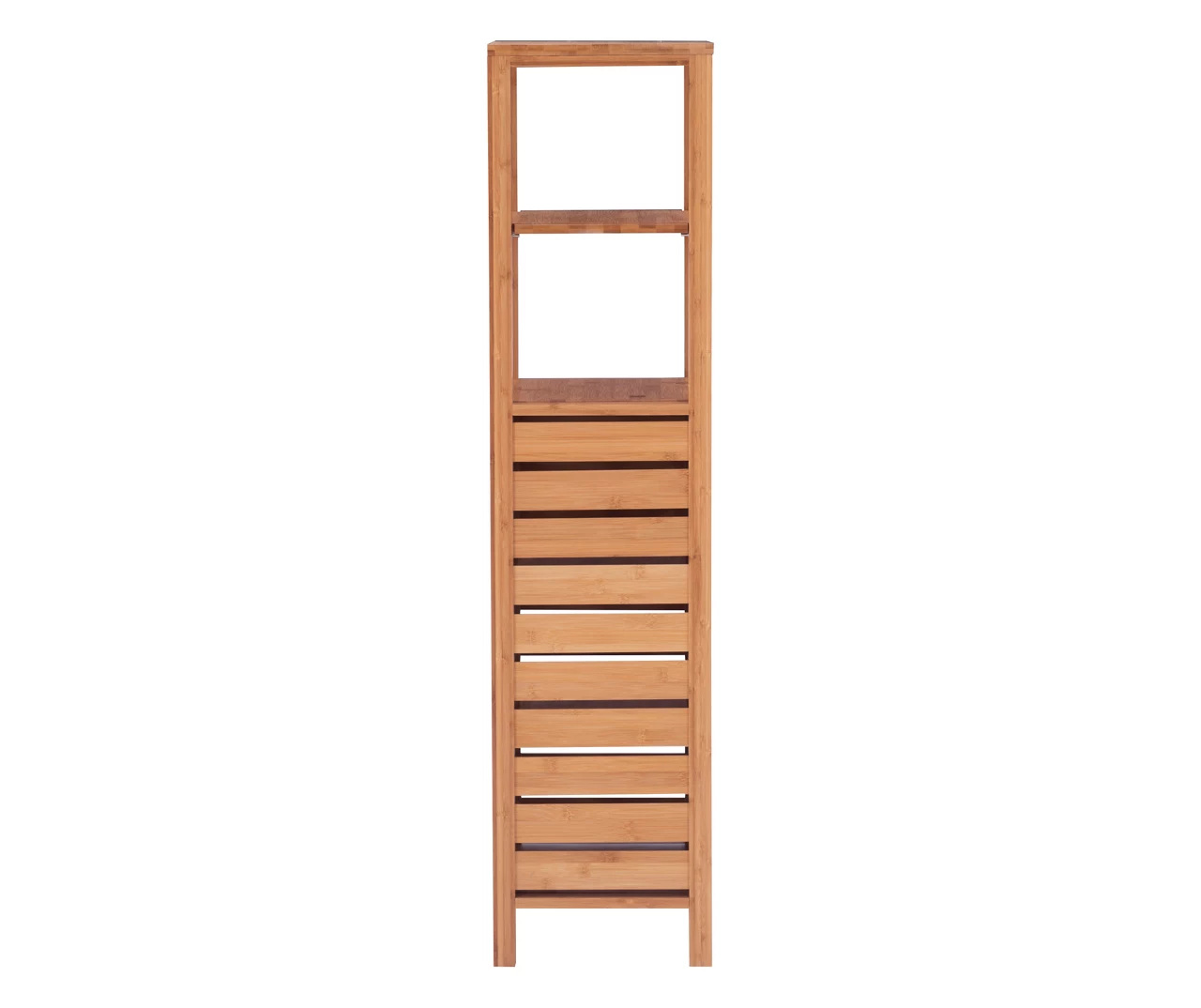 Pierce Bamboo 5-Shelf Mid Cabinet 2 Pierce Bamboo 5-Shelf Mid Cabinet - Image 2