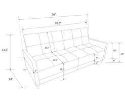 Ameriwood Avianna Coil Futon -Home Furnishing Store 810405133 17