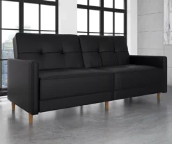 Ameriwood Avianna Faux Leather Coil Futon -Home Furnishing Store 810405140 2