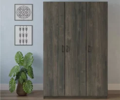 Rodeo Weathered Oak 3-Door Wardrobe -Home Furnishing Store 810409561 2