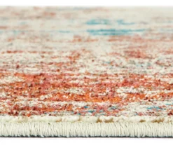 Myia Orange & Blue Abstract Area Rug, (5'3" X 7'6") -Home Furnishing Store 810413035 5