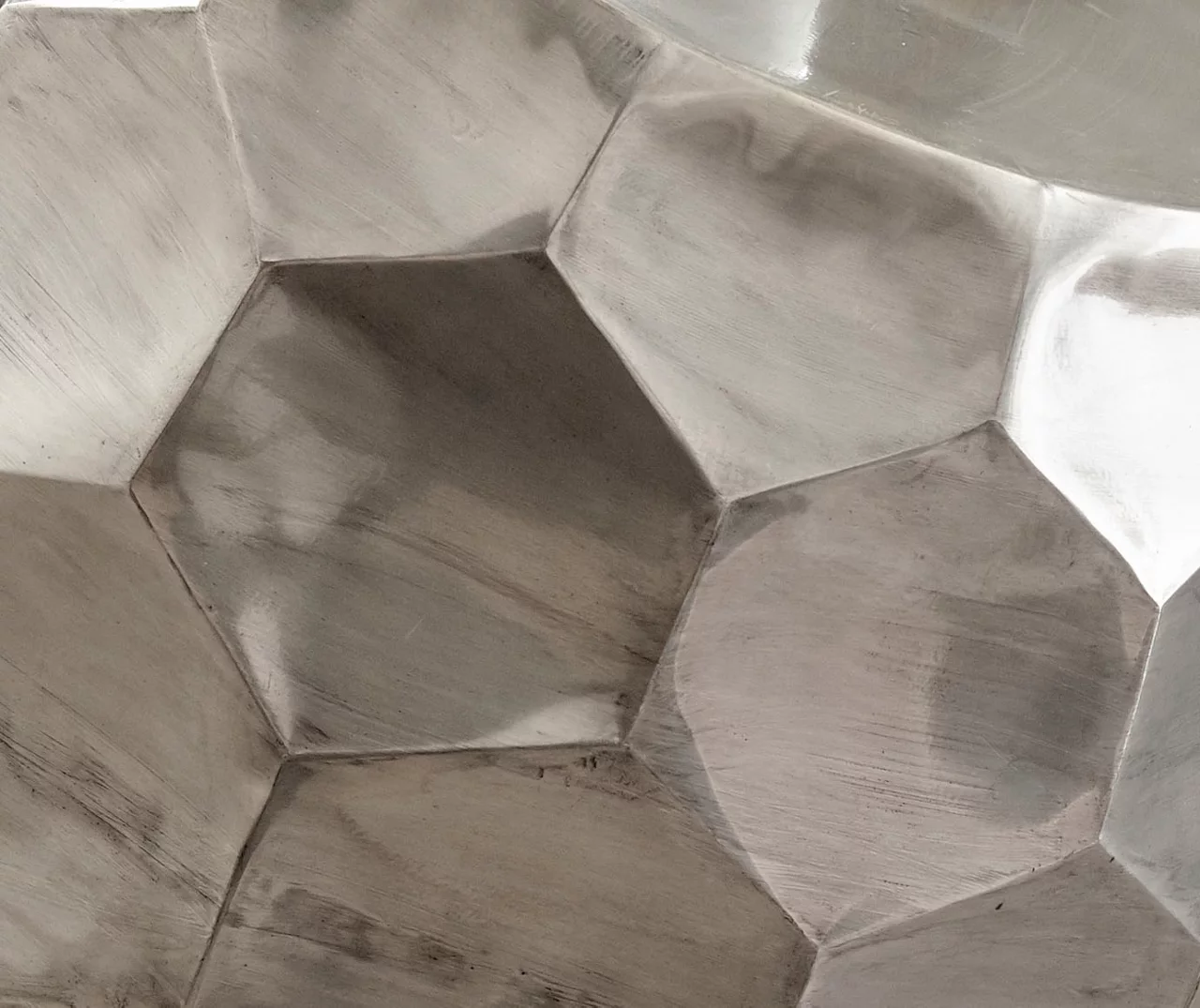 Stomp Nickel Round End Table 2 Stomp Nickel Round End Table - Image 2