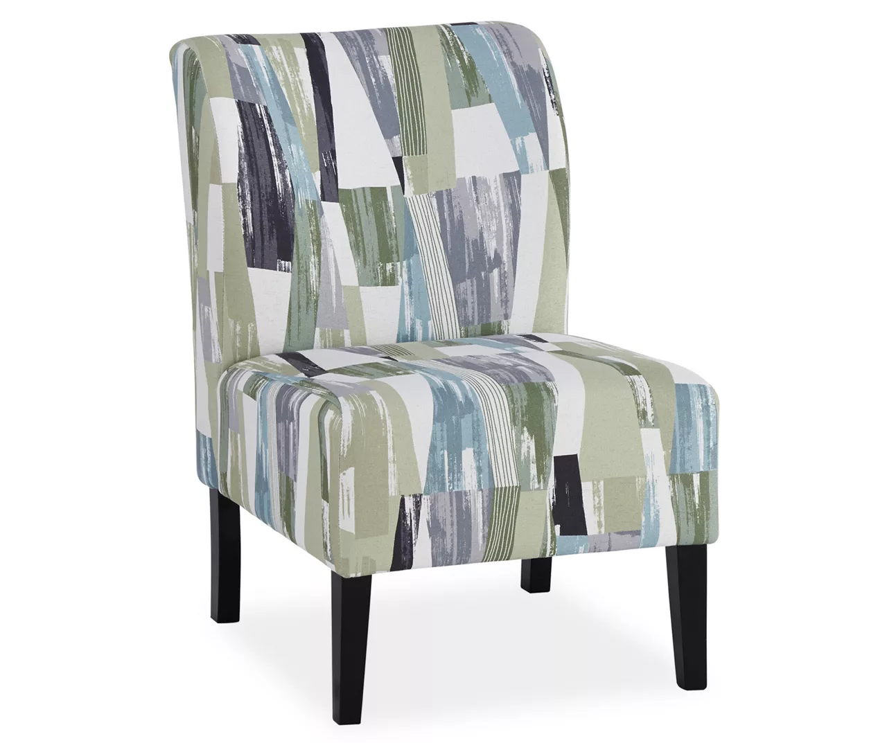 Triptis Multi-Color Armless Accent Chair 1 Triptis Multi-Color Armless Accent Chair