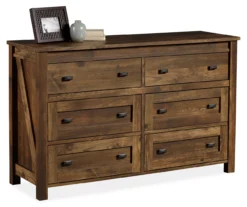 Century Lane Rustic Brown 6-Drawer Dresser -Home Furnishing Store 810434140 2