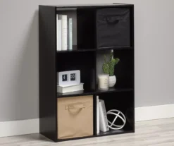 Black Oak 6-Cube Storage Organizer -Home Furnishing Store 810435811 7