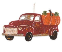 Red Distressed Retro Truck 3-in-1 Wall & Yard Decor -Home Furnishing Store 810454717 2