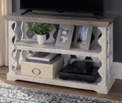 Havalance Gray & White Two-Tone Console Table -Home Furnishing Store 810458281 1