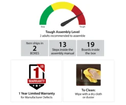 63" Rollins Espresso Electric Fireplace Console -Home Furnishing Store 810464962 6