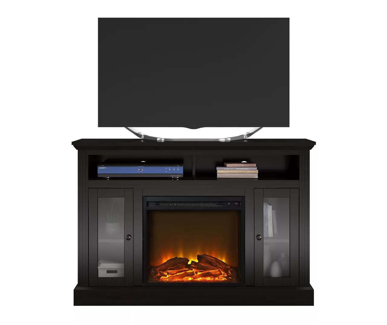 47" Grandcastle Espresso Electric Fireplace Console 2 47" Grandcastle Espresso Electric Fireplace Console - Image 2