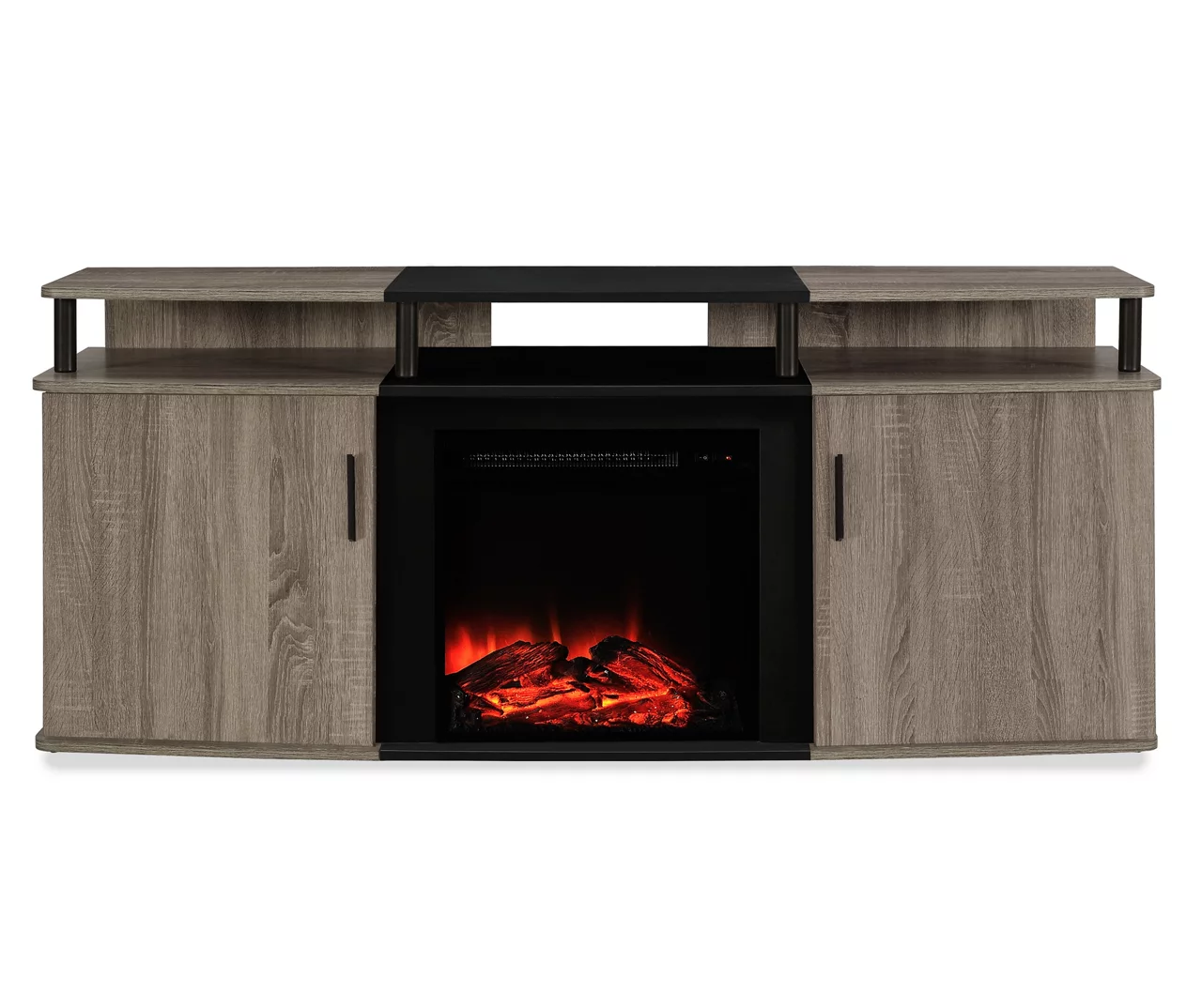 63" Bridgeport Gray Oak Electric Fireplace Console 1 63" Bridgeport Gray Oak Electric Fireplace Console