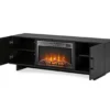60" Hyde Black Oak Electric Fireplace Console