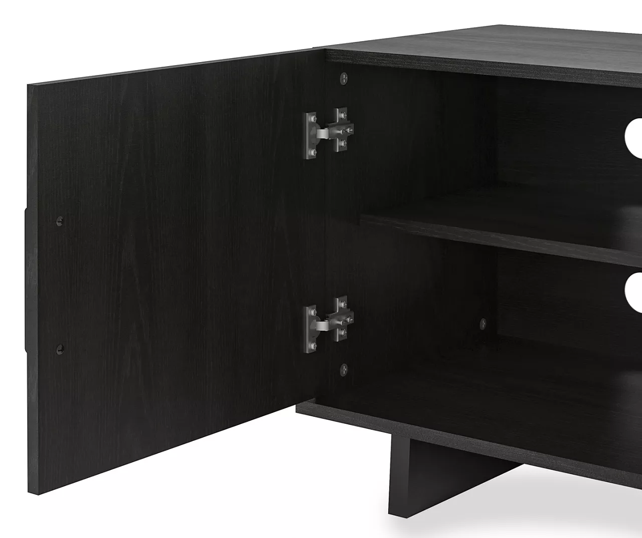 60" Hyde Black Oak Electric Fireplace Console 3 60" Hyde Black Oak Electric Fireplace Console - Image 3